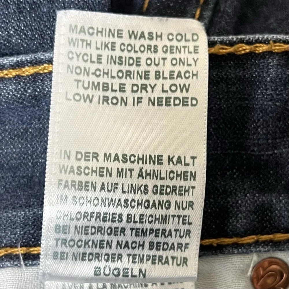 True Religion Jeans Mens 34x31‎ Blue Straight Flap Back Pockets World Tour